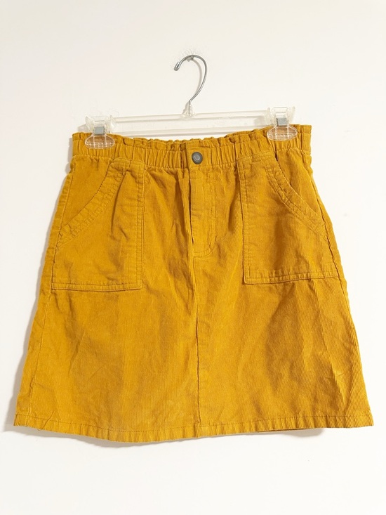 Old Navy Other - Old Navy Girls Mustard Yellow Corduroy Skirt Size XL 14-16 High Waisted